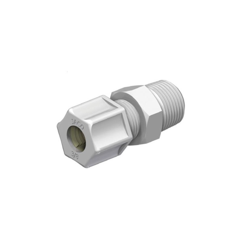 RACCORDO MASCHIO PP 1 2 12 7 Mm X 1 2 NPT DIFFUSIONE INDUSTRIALE