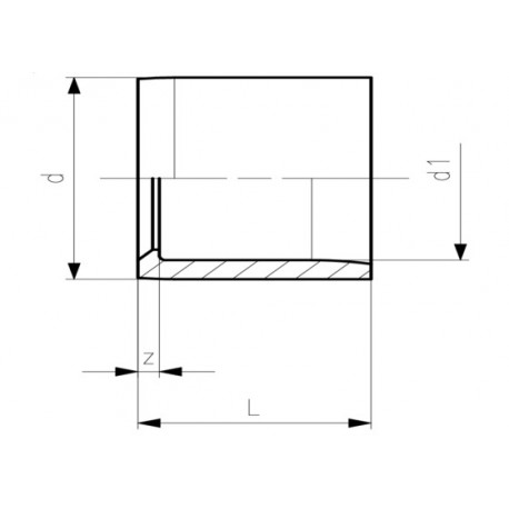 Riduzione corta PVC-C