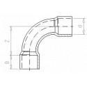 Curva 90° PVC-U d 75 mm PN 10