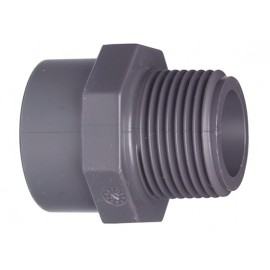 Male adaptor PVC-U d 25/32 x 1/2"