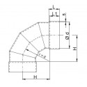 Curva 90° ventilazione PPs