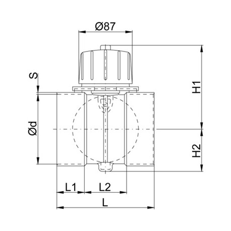 Damper ventilation PPs-El